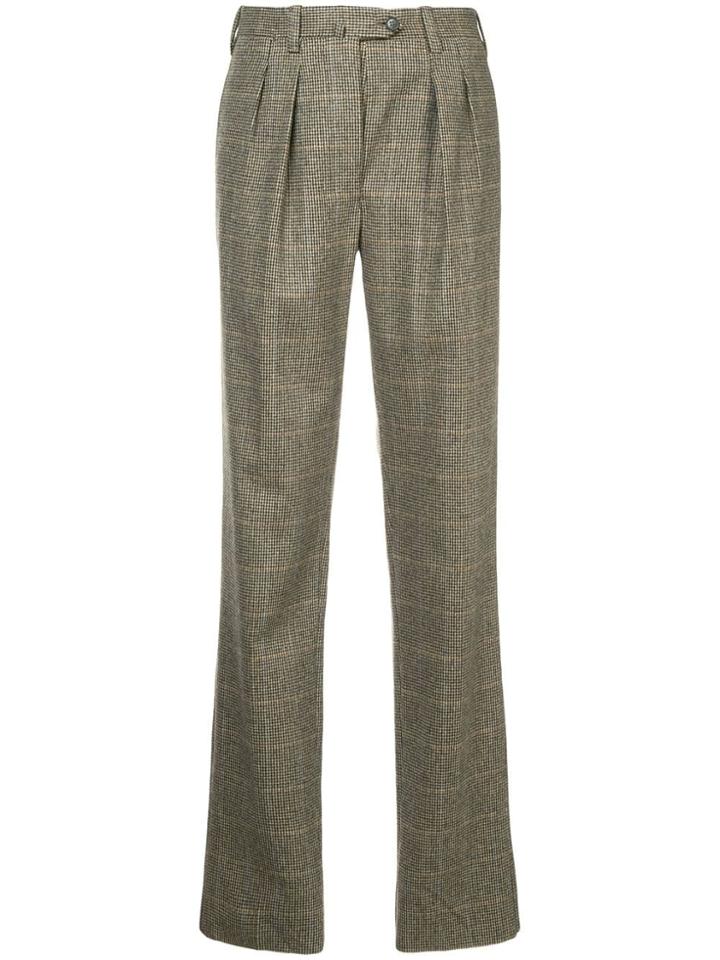 Giuliva Heritage Collection Classic Checked Trousers - Brown