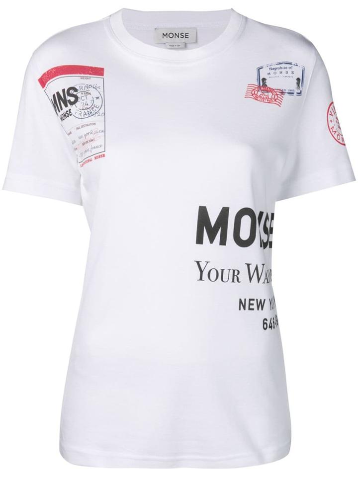 Monse Logo Stamp T-shirt - White