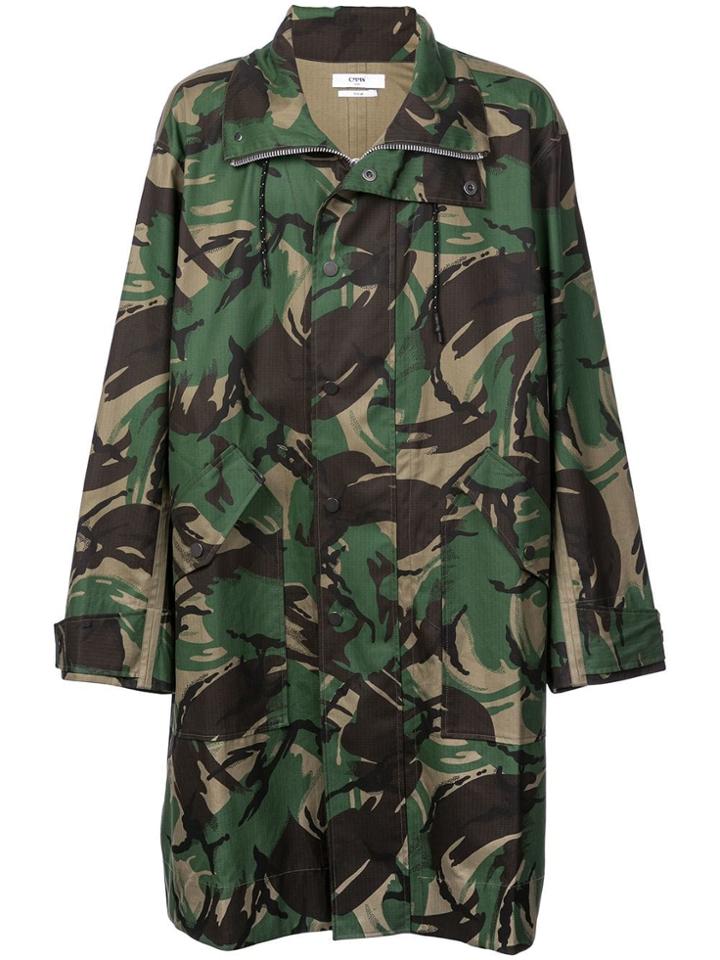 Cmmn Swdn Camouflage Print Coat - Green