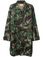 Cmmn Swdn Camouflage Print Coat - Green