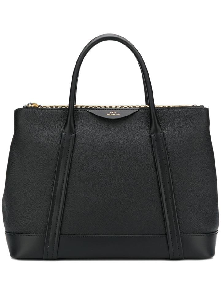 Anya Hindmarch Ebury Zipped Tote - Black