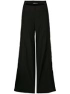 Valentino Double Waistband Pleated Trousers - Black