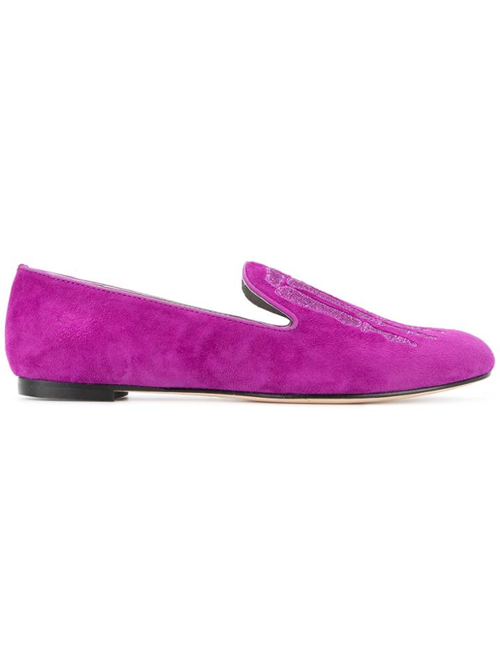 Mara & Mine Jem Skeleton Slippers - Pink & Purple
