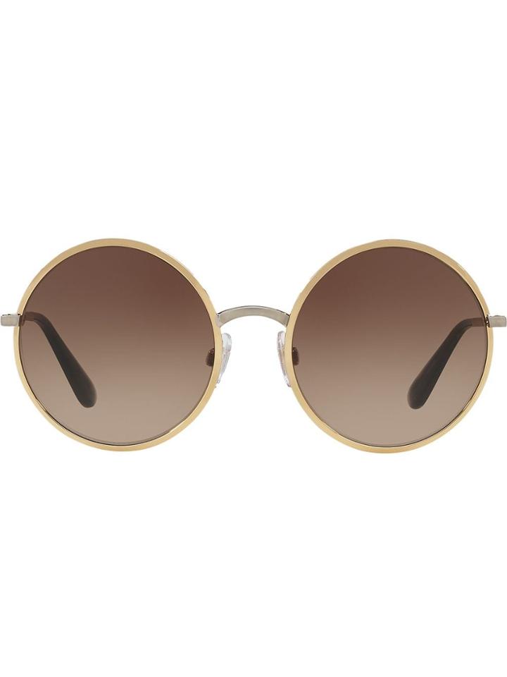 Dolce & Gabbana Eyewear Round Sunglasses - Gold