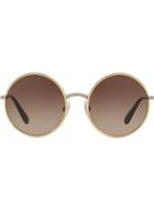 Dolce & Gabbana Eyewear Round Sunglasses - Gold