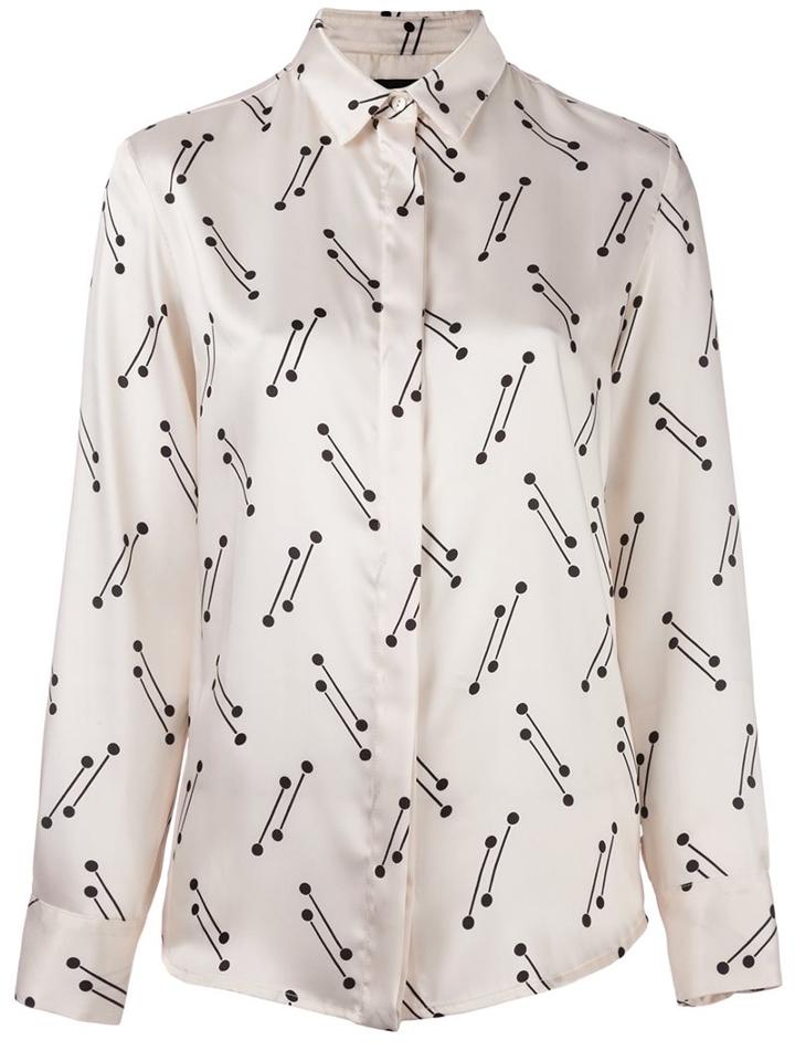 Eggs Printed Shirt, Women's, Size: 44, Nude/neutrals, Polyester