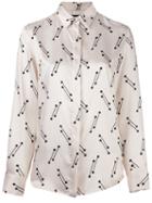 Eggs Printed Shirt, Women's, Size: 44, Nude/neutrals, Polyester