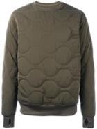 Maharishi Quilted Sweatshirt, Men's, Size: Large, Green, Nylon/polyester