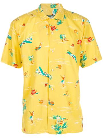 Gitman Pre-owned Hawaii Printed Shirt - Yellow