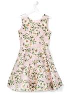 David Charles Kids Floral Print Dress, Size: 14 Yrs, Pink/purple
