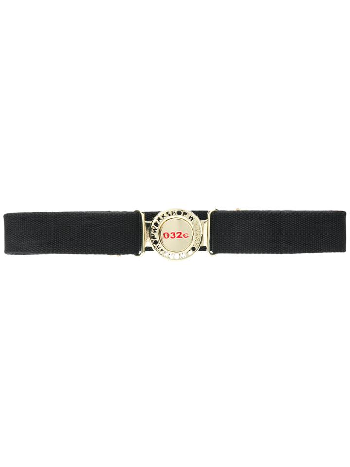 032c Round Buckle Belt - Black