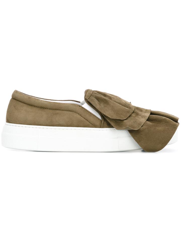 Joshua Sanders Layered Slip-on Sneakers - Green