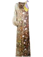 Cynthia Rowley Offshore Garden Floral One Sleeve Dress - Green