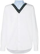 Kenzo Embroidered V Detail Shirt - White