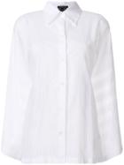 Ann Demeulemeester Sheer Stripe Shirt - White