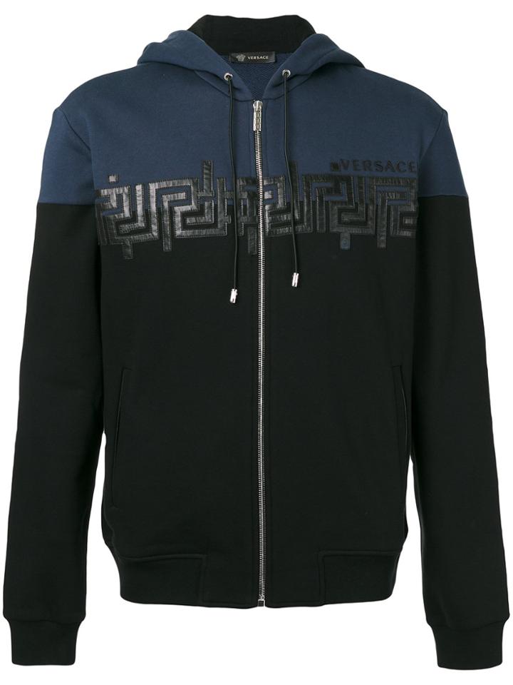 Versace Greca Key Hooded Sweatshirt - Black