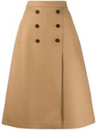Rochas Double-breasted Skirt - Brown