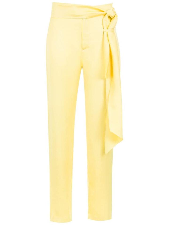 Tufi Duek Trousers With Bow Detail - Yellow