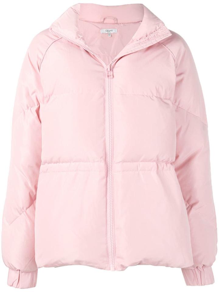 Ganni Tech Down Puffer Jacket - Pink