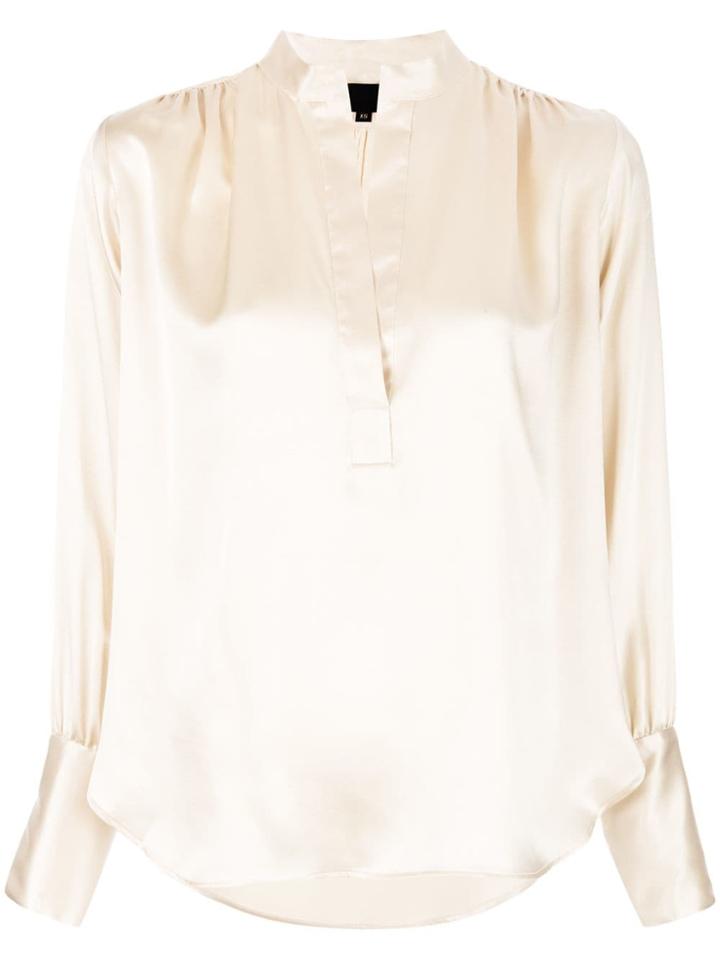 Nili Lotan Silk Blouse - Neutrals