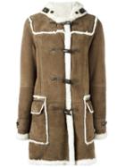 Liska Shearling Duffle Coat, Women's, Size: 46, Brown, Lamb Fur/lamb Skin