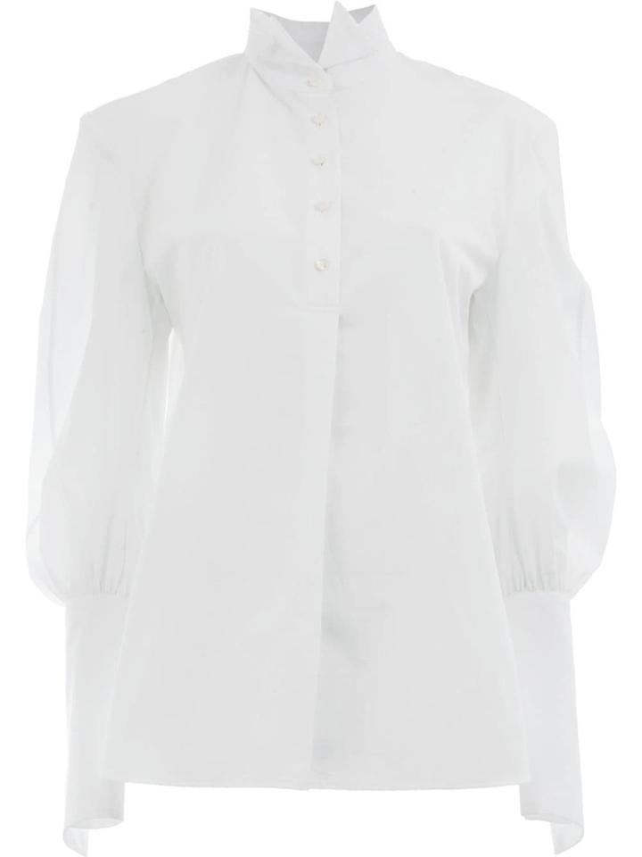 Aganovich Fitted Sleeves Shirt - White