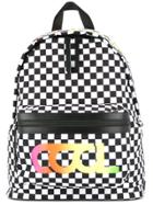 Ports V Cool Summer Checkered Print Backpack - White