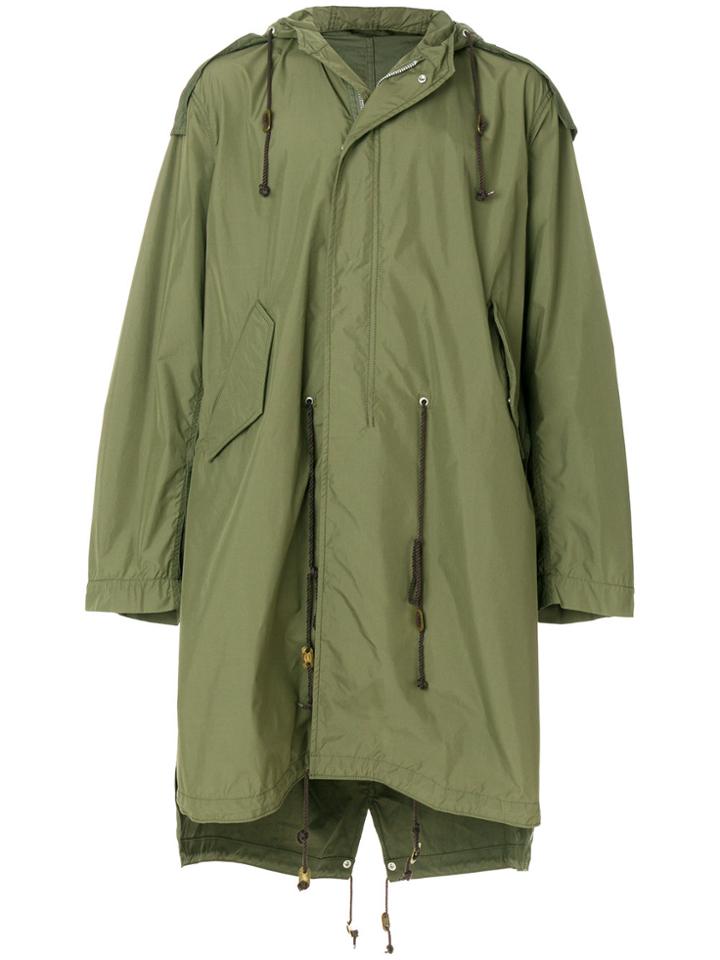 Maison Mihara Yasuhiro Loose Fit Parka Coat - Green