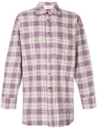 Faith Connexion Checked Studded Oversize Shirt - Neutrals