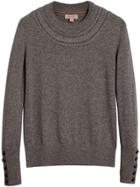 Burberry Cashmere Cable Knit Yoke Sweater - Brown