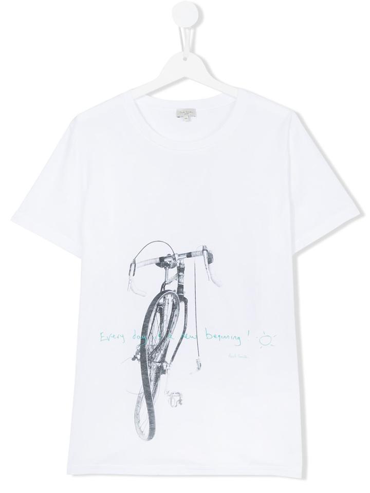 Paul Smith Junior - Printed T-shirt - Kids - Cotton - 14 Yrs, Boy's, White