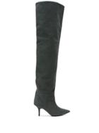 Yeezy Season 8 Thigh High 70mm Boots - Grey