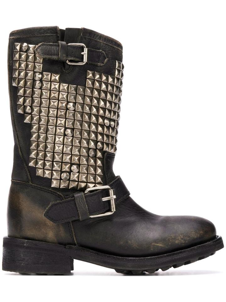 Ash Studed Boots - Black