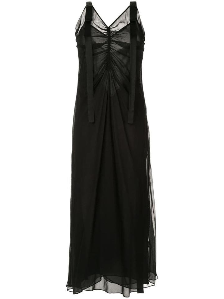 Lee Mathews Sleeveless Eve Slip Dress - Black
