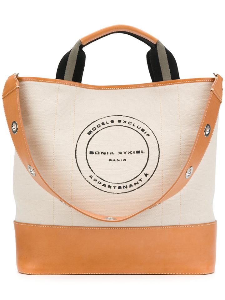 Sonia Rykiel Le Sailor Canvas Tote - Brown