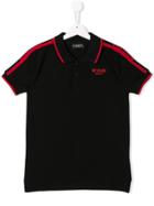My Brand Kids Teen Logo Stripe Polo Shirt - Black