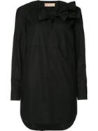 Marni Bow Detail Shirt Dress - Black