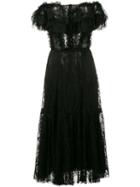Dolce & Gabbana - Off-the-shoulder Lace Dress - Women - Silk/cotton/polyamide/viscose - 44, Women's, Black, Silk/cotton/polyamide/viscose