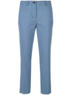 Miu Miu Cropped Trousers - Blue