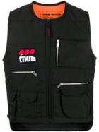 Heron Preston Padded Multi-pocket Vest - Black