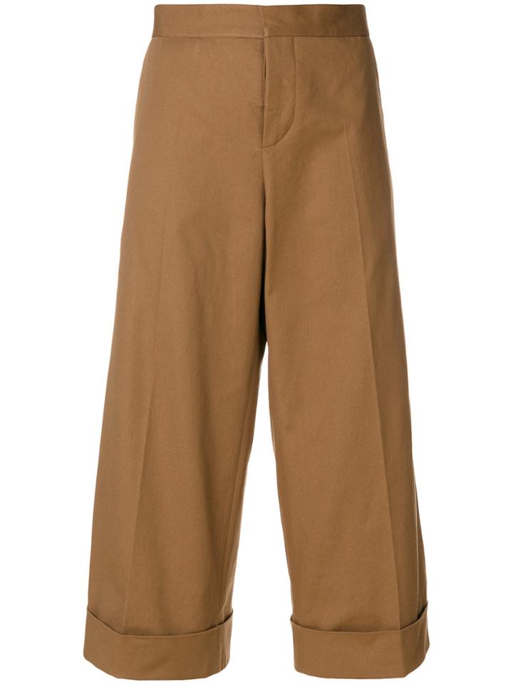 Marni Tailored Culotte Trousers - Brown
