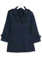 Lapin House - Belted Trench Coat - Kids - Cotton/polyurethane/tactel - 12 Yrs, Girl's, Blue