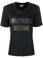 Moschino Embellished Logo T-shirt - Black