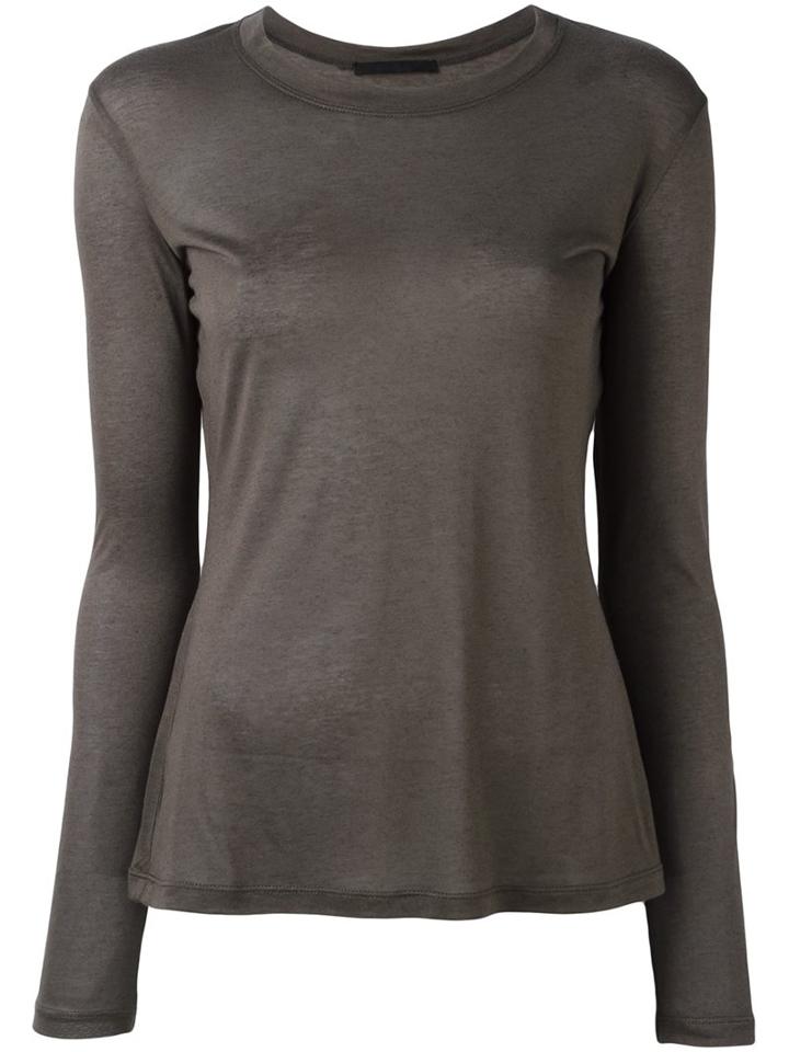 Les Copains Longsleeved Blouse, Women's, Size: 48, Green, Cashmere/modal
