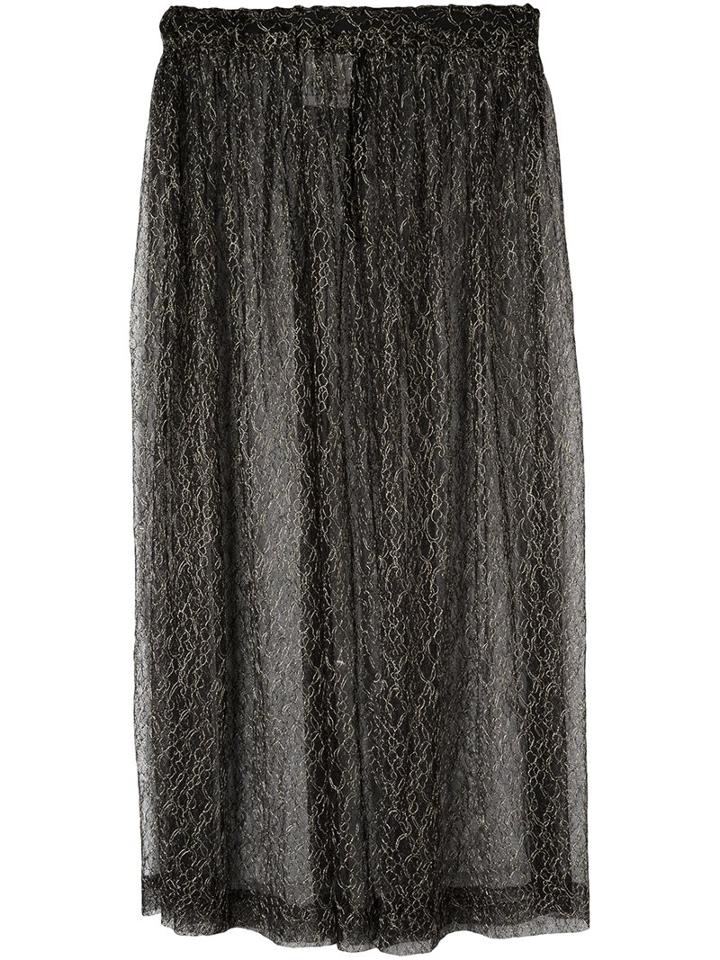 Comme Des Garçons Vintage Sheer Midi Skirt