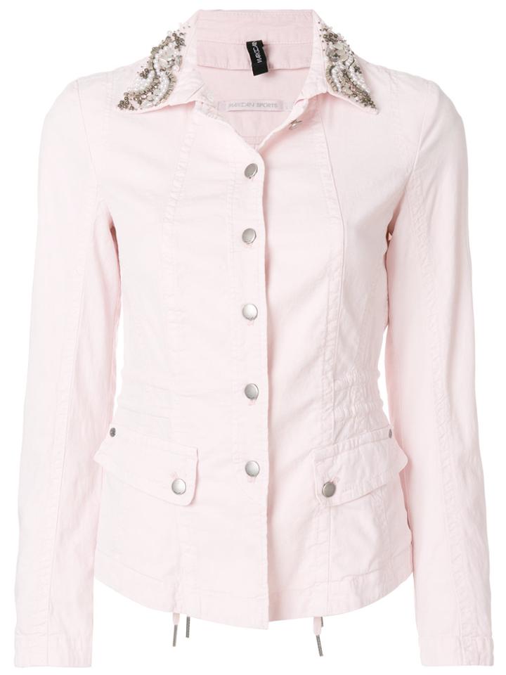 Marc Cain Embellished Collar Jacket - Pink & Purple