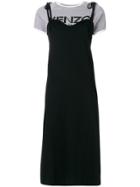 Kenzo 2-in-1 T-shirt Dress - Black