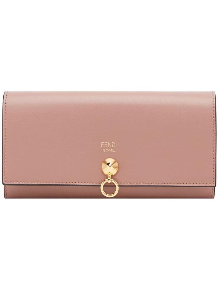Fendi Continental Chain Wallet - Pink