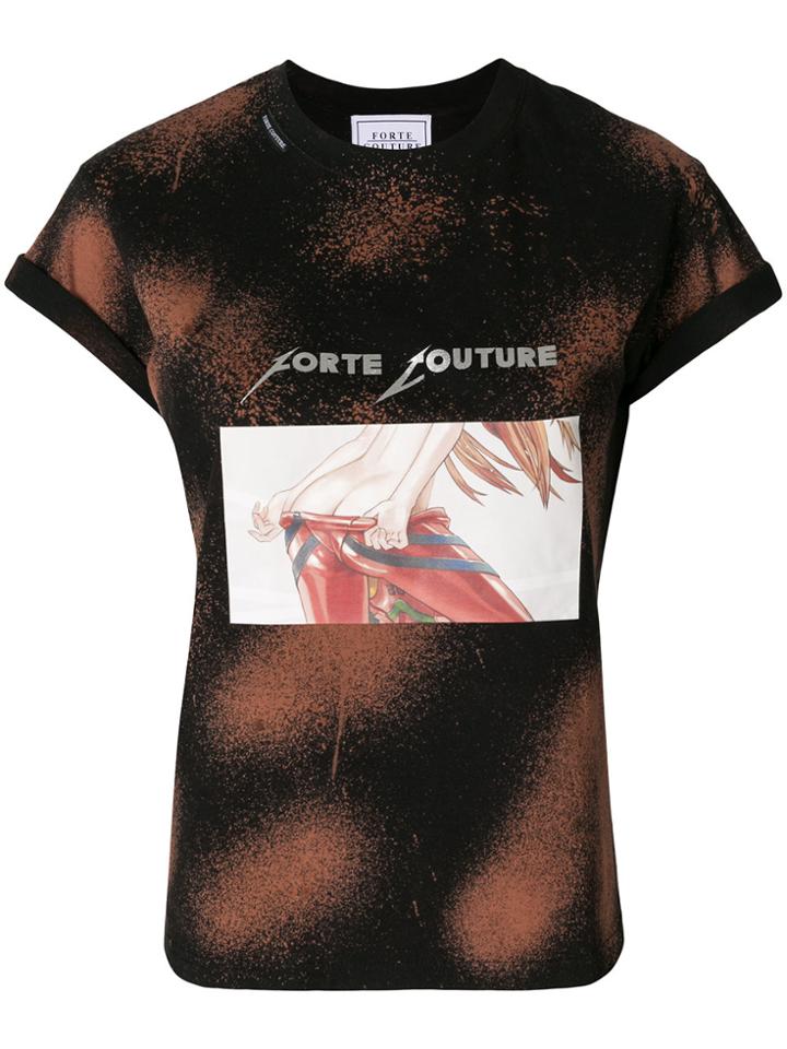 Forte Couture Printed T-shirt - Black