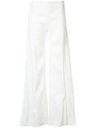 Mugler Flared Trousers - White